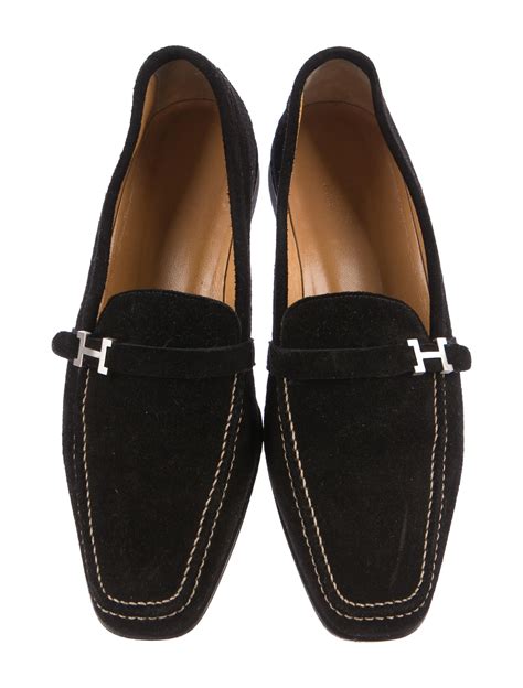 hermes loafers womens|Hermes suede loafers.